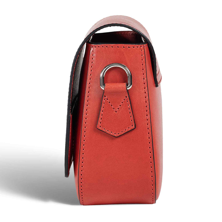 Hampton | Crossbody Bag | Ruby w/ Nickel Hardware