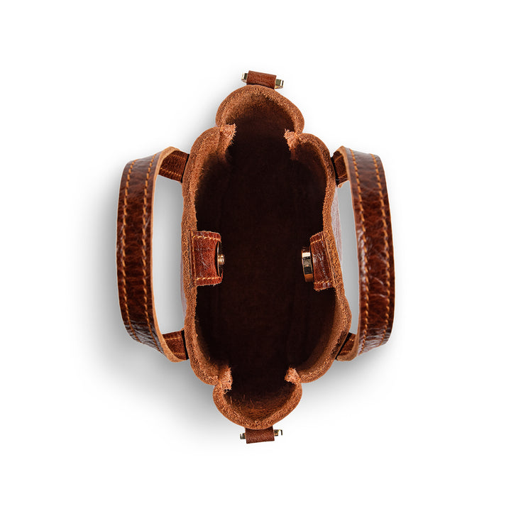 Bucky | Crossbody Bag | Brown w/ Gold Hardware