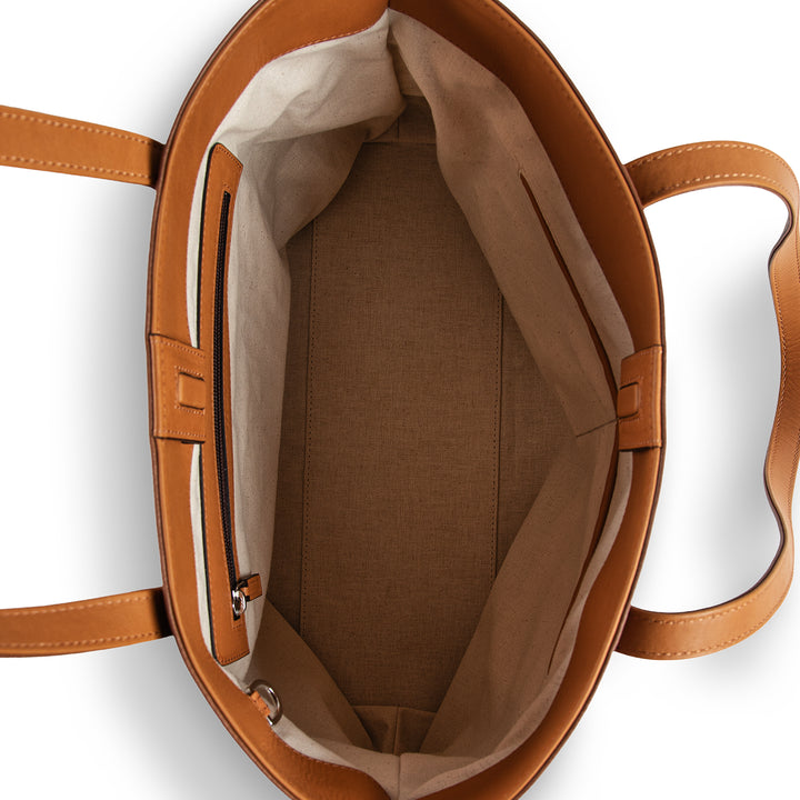 Leather Tote | Sharon | Brown
