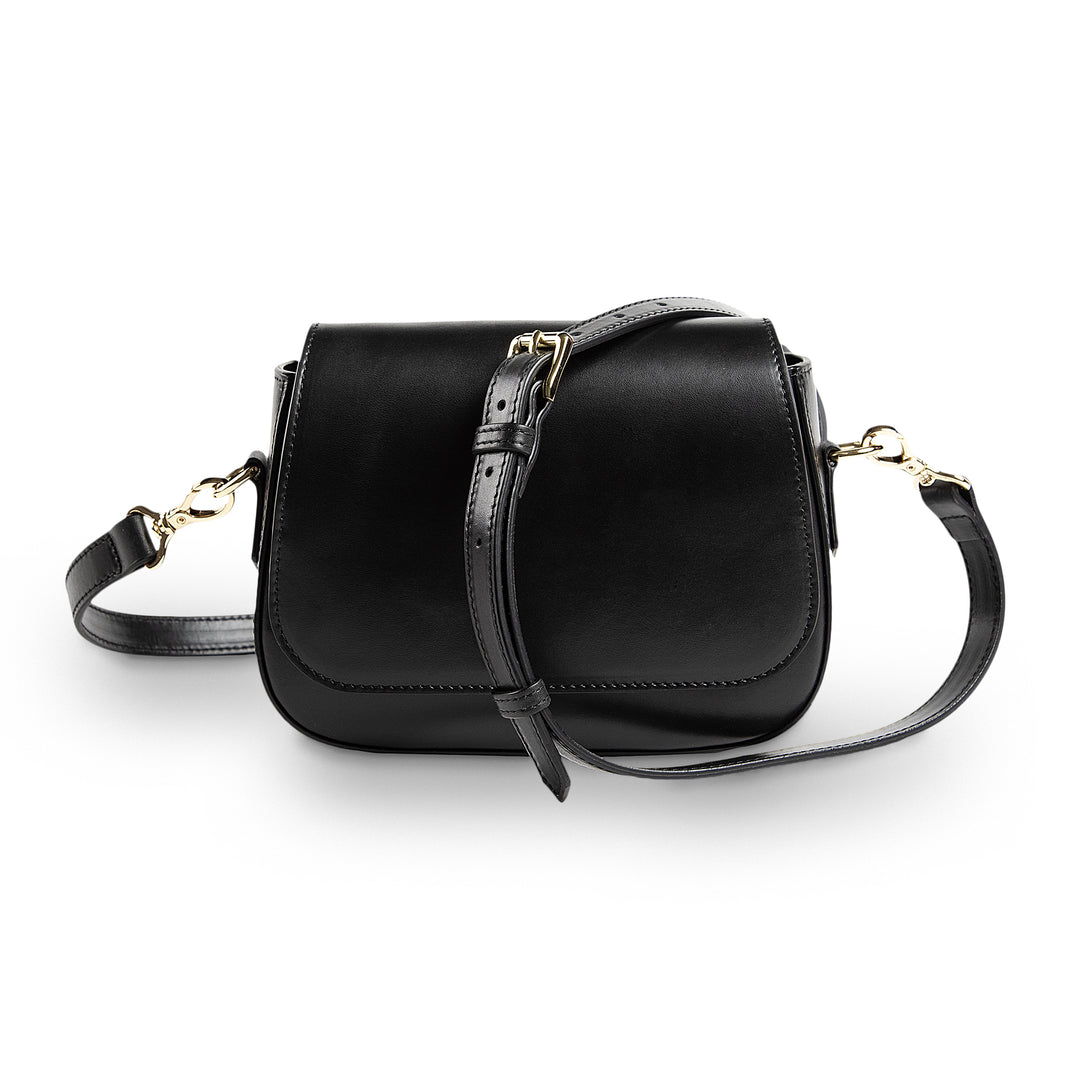 Hampton | Crossbody Bag | Dexios Black w/ Gold Hardware