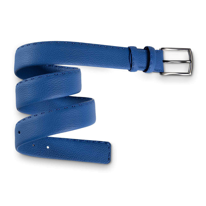 Mens Fashion Leather Belt | Sylvan | Cobalt