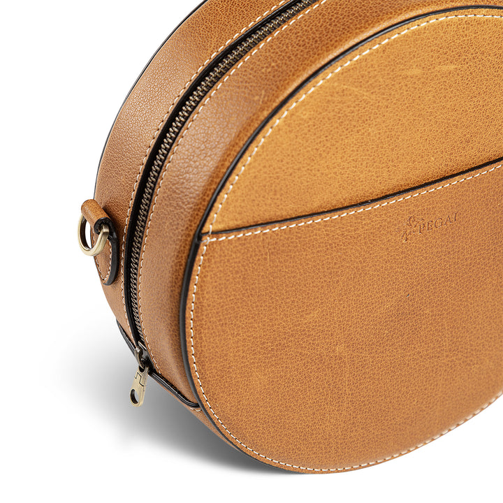 Roundy Circle | Crossbody Bag | Cinnamon w/ Antique Hardware