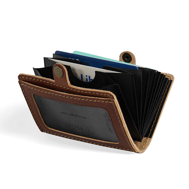Acorn | Leather Card Holder | Rum