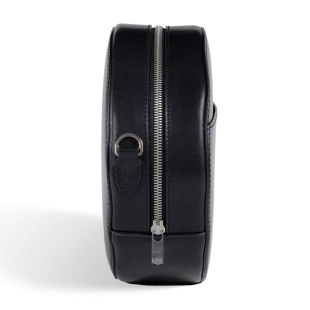 Circle|  Crossbody Bag | Obsidian w/ Nickel Hardware