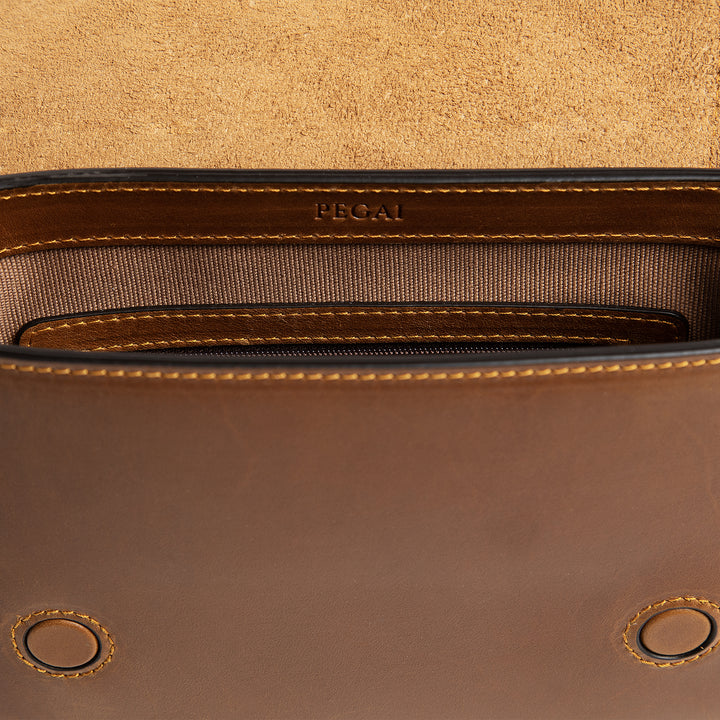 Hampton | Crossbody Bag | Mustard w/ Gold Hardware