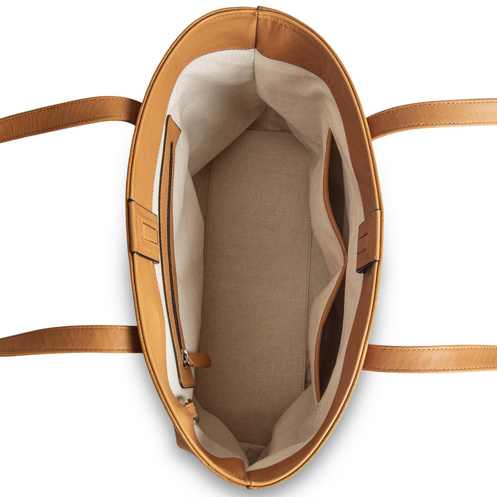 Leather Tote | Sharon | Cinnamon
