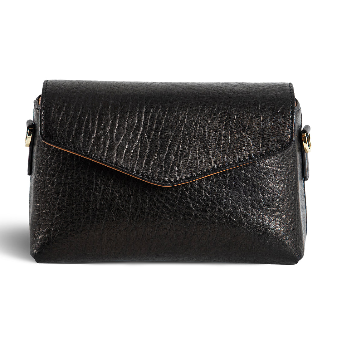 Helen | Crossbody Bag | Black w/ Gold Hardware