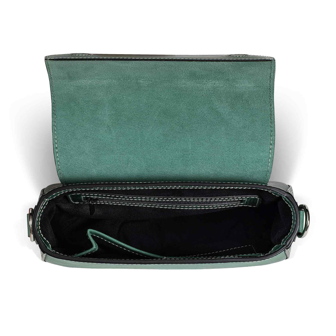 Hampton | Crossbody Bag | Emerald w/ Nickel Hardware