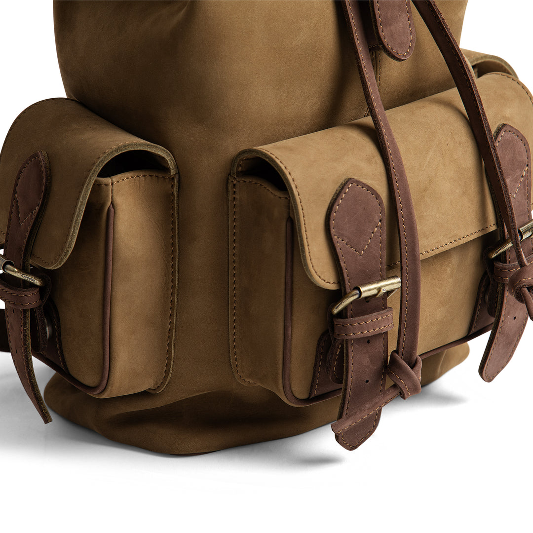 McHenry | Waterproof Leather Backpack | Green