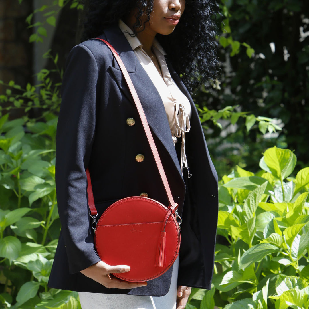 Roundy Circle | Crossbody Bag | Cinnamon w/ Antique Hardware
