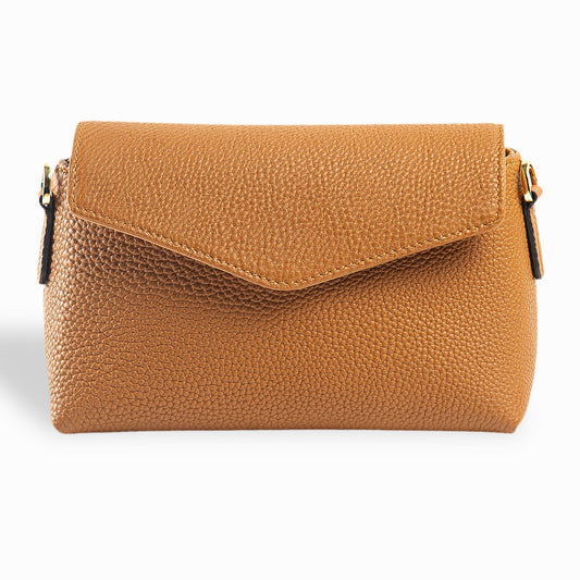 Helen | Crossbody Bag | Togo Taba w/ Gold Hardware