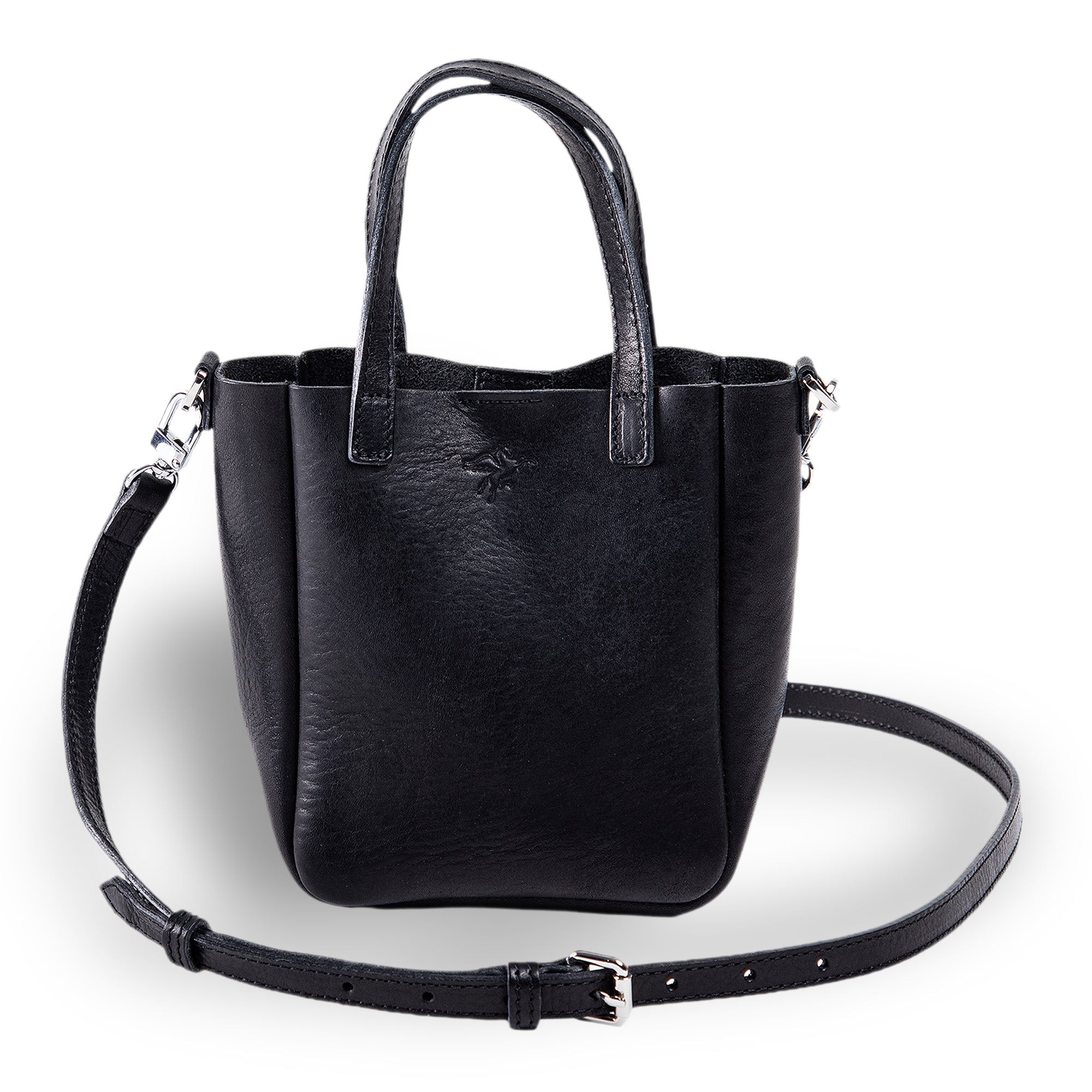 Bucky Italian | Crossbody Bag | Black w/ Nickel Hardware