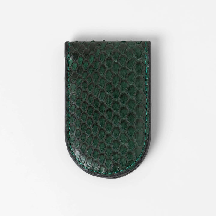Bivitta | Python Leather Money Clip | Jungle