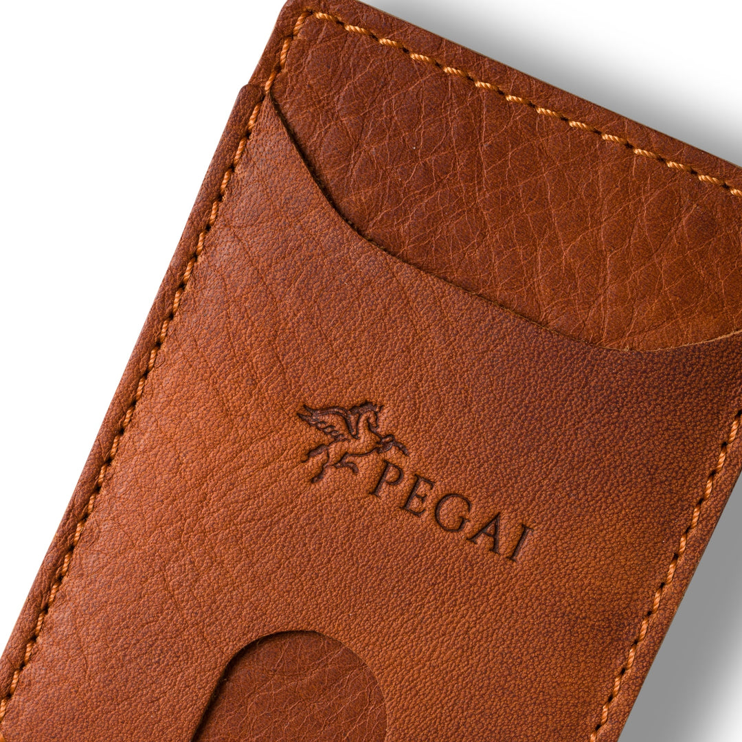 Leather Moneyclip Wallet | Rust | Max