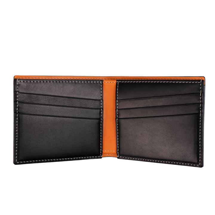 Italian Vegetable Tanned Leather Wallet | Yellow & Black | Malcolm