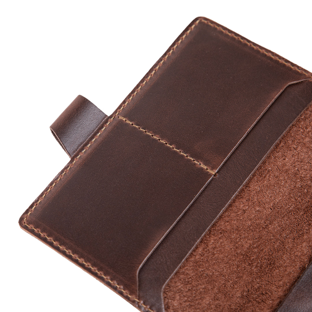 Mood | Leather Notebook Cover | Mocha Brown