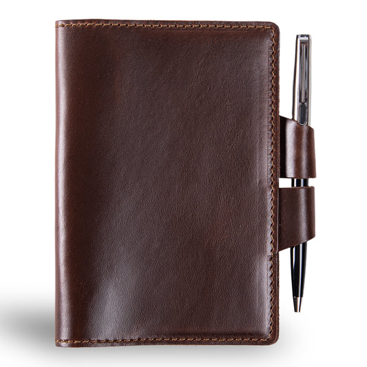 Mood | Leather Notebook Cover | Mocha Brown
