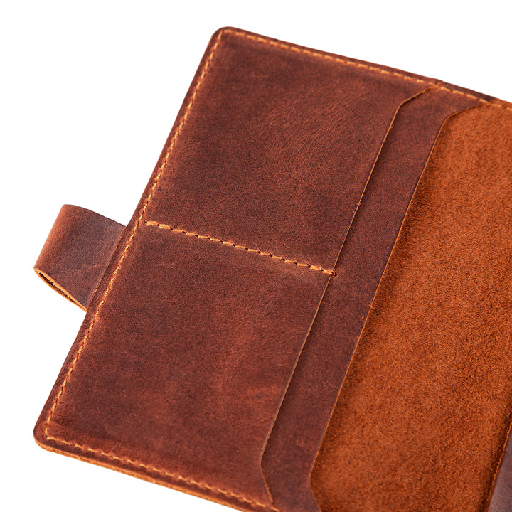 Mood | Leather Notebook Cover | Brick Brown