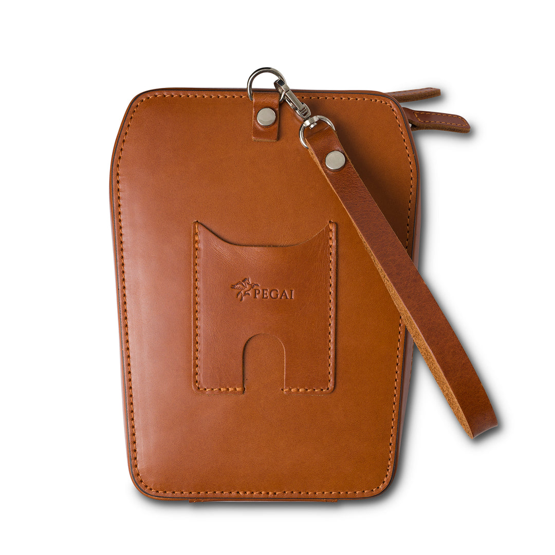 Pax | Leather Clutch Bag | Copper Brown