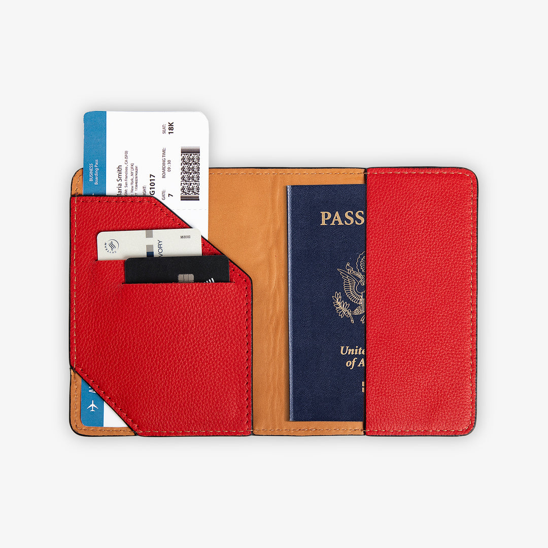 Diplomat | Passport Wallet | Red