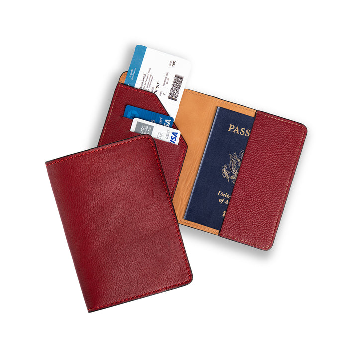 Diplomat | Passport Wallet | Burgundy