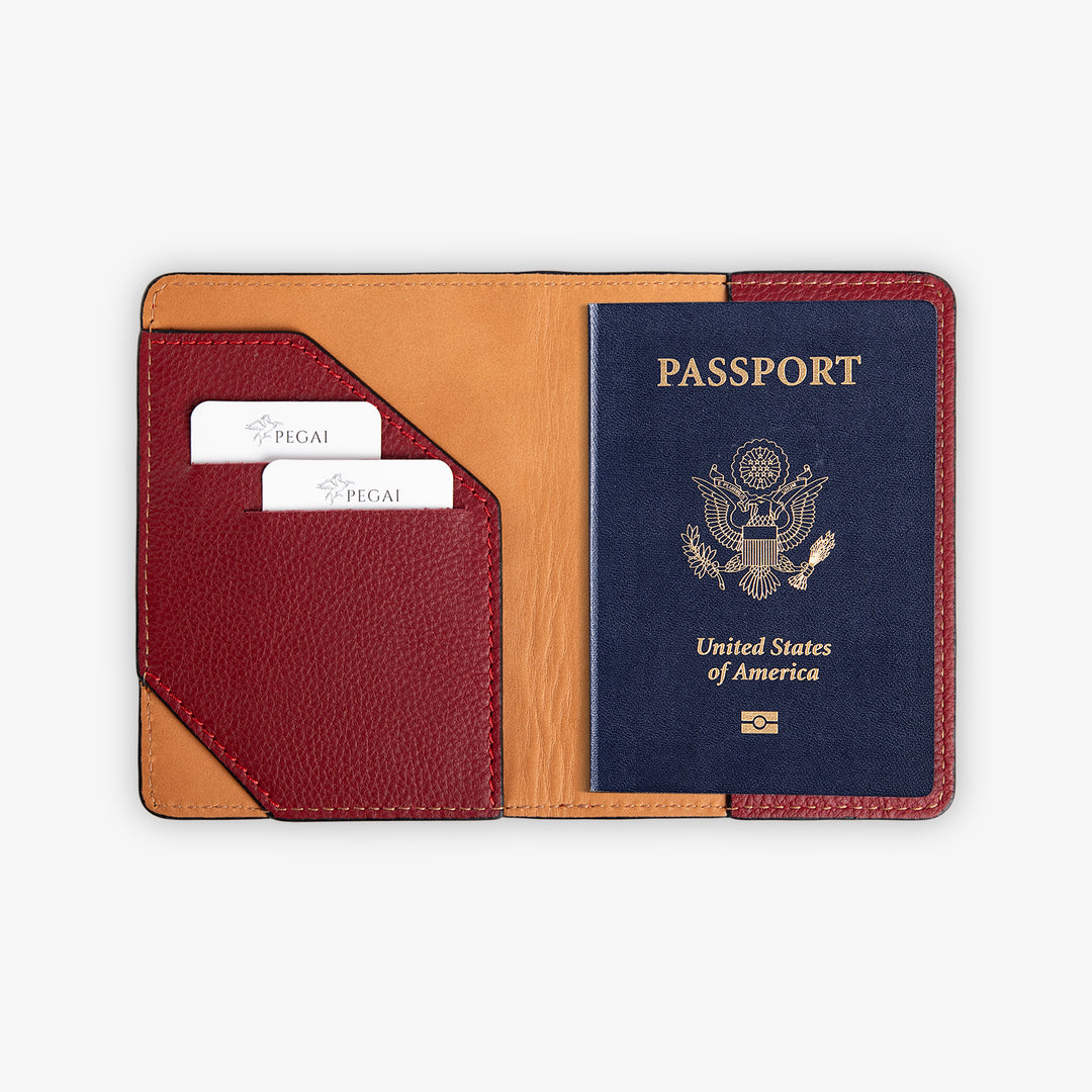 Diplomat | Passport Wallet | Burgundy