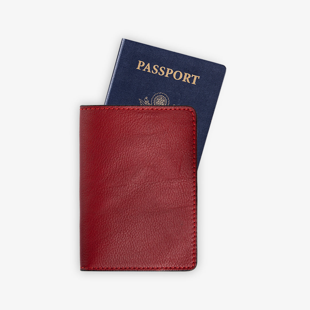 Diplomat | Passport Wallet | Burgundy