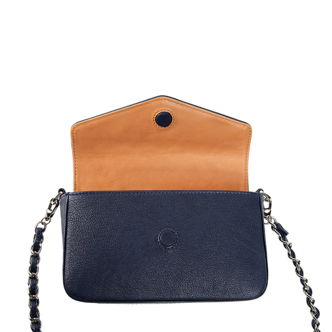 Viola | Clutch Crossbody Bag w/ Slim Wallet | Navy Blue