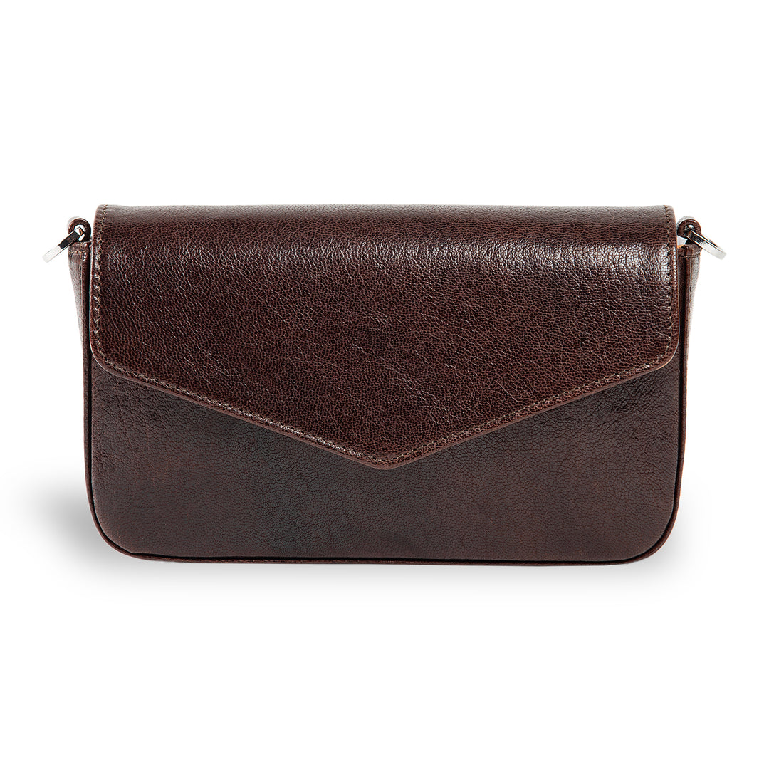 Viola | Clutch Crossbody Bag w/ Slim Wallet | Tatrus Brown