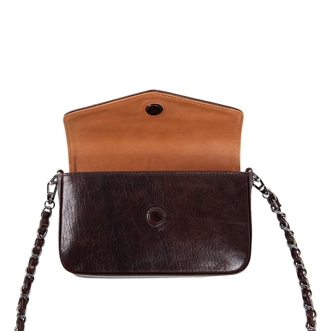 Viola | Clutch Crossbody Bag w/ Slim Wallet | Tatrus Brown