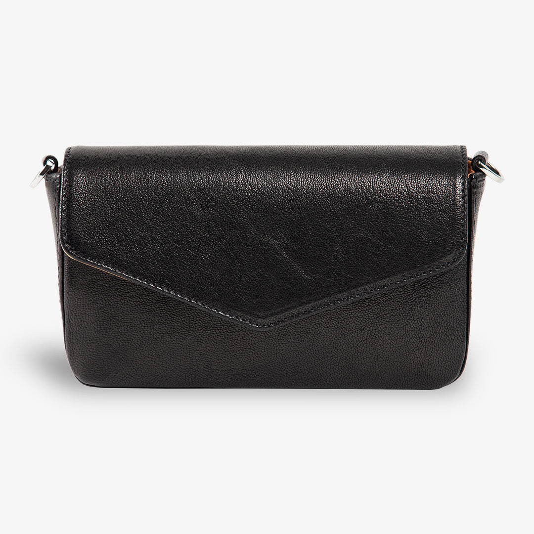 Viola | Clutch Crossbody Bag w/ Slim Wallet | Tatrus Black