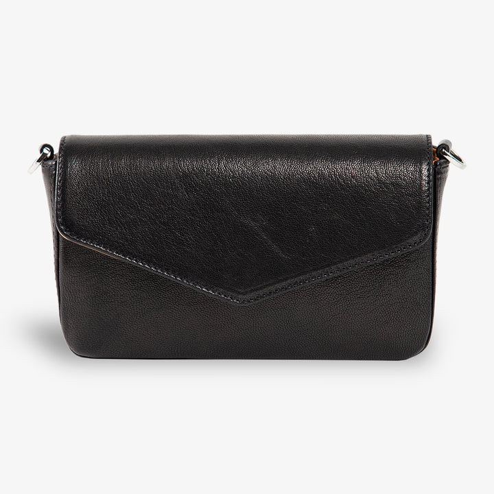 Viola | Clutch Crossbody Bag w/ Slim Wallet | Tatrus Black