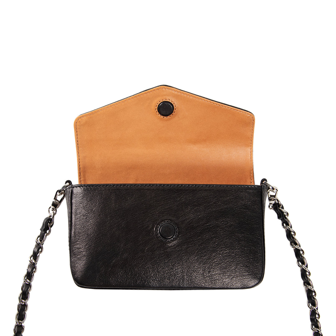 Viola | Clutch Crossbody Bag w/ Slim Wallet | Tatrus Black