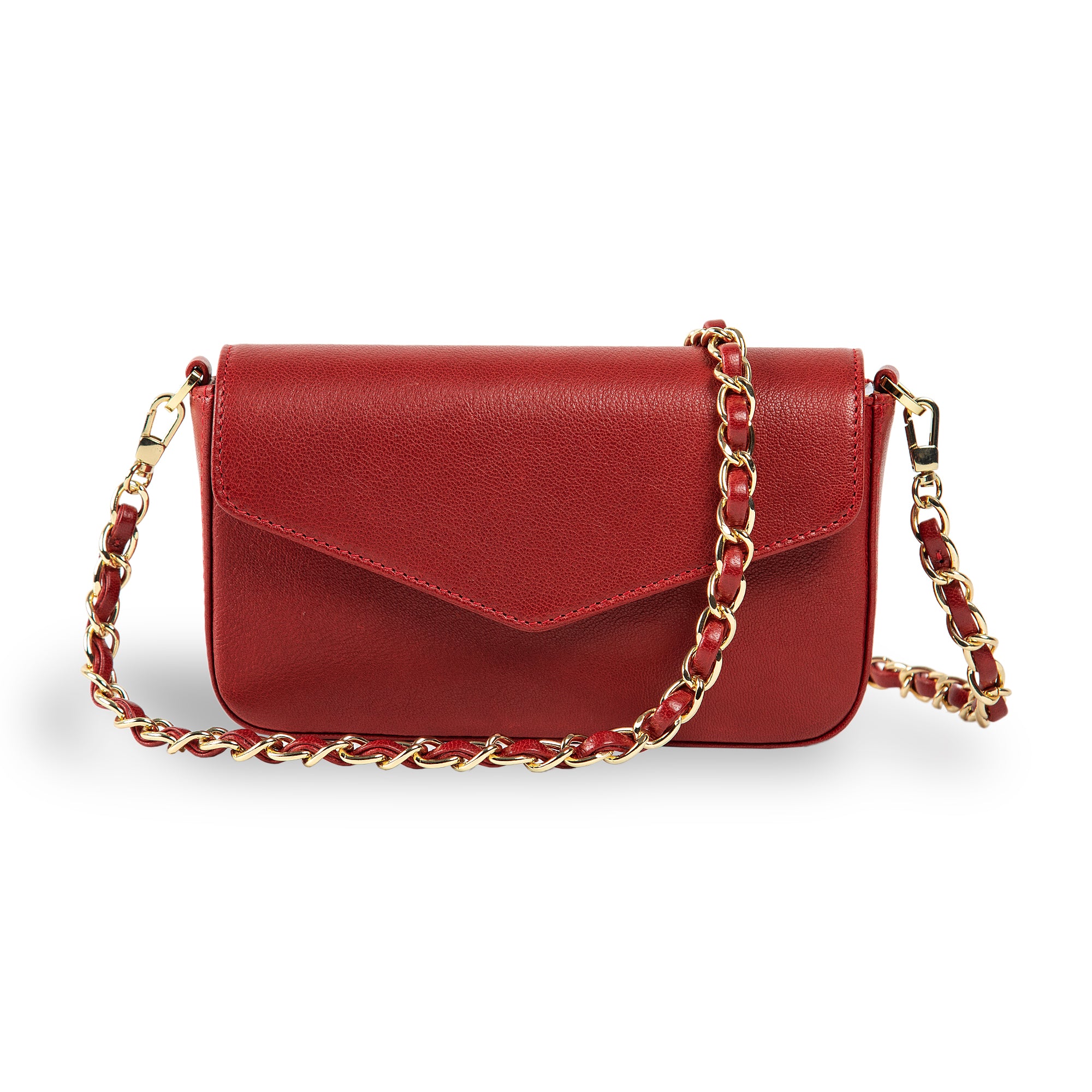 Viola | Clutch Crossbody Bag w/ Slim Wallet | Red – PEGAI