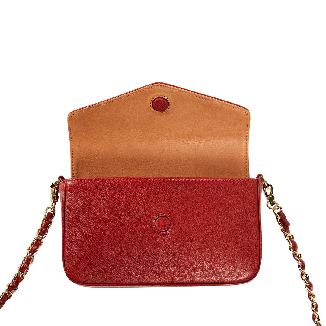 Viola Clutch Crossbody Bag w/ Slim Wallet Red - Main Image