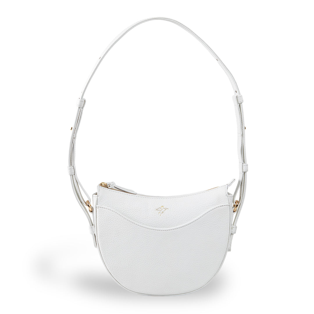 Luna | Moon Shoulder Bag | White