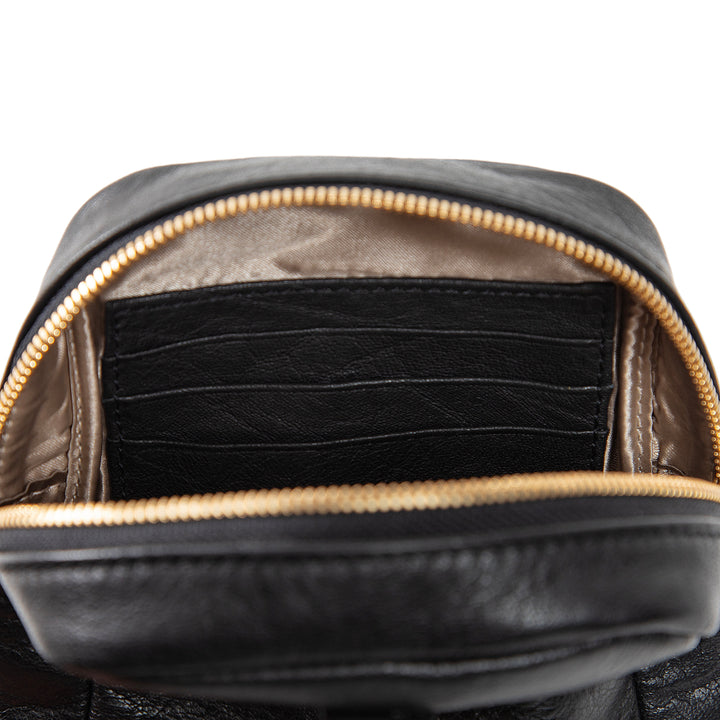 Kiara | Convertible Strap Mini Backpack & Crossbody Bag | Black