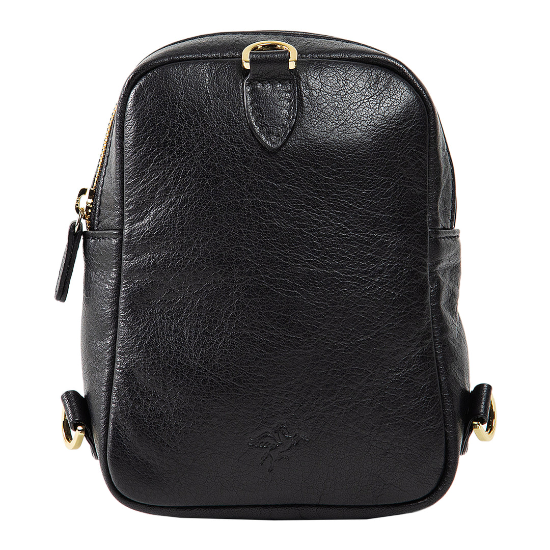 Kiara | Convertible Strap Mini Backpack & Crossbody Bag | Black