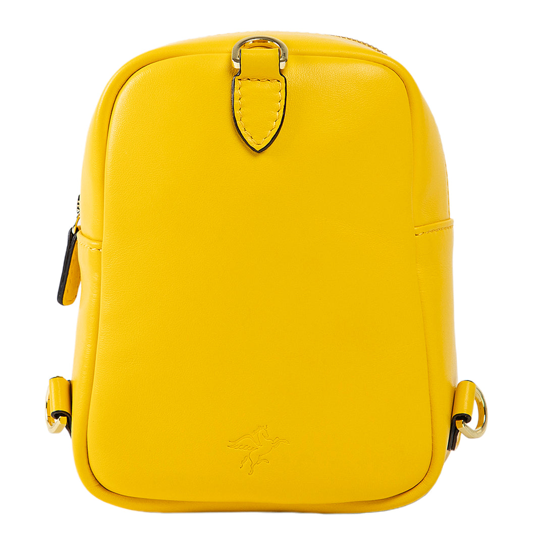 Kiara | Convertible Strap Mini Backpack & Crossbody Bag | Yellow