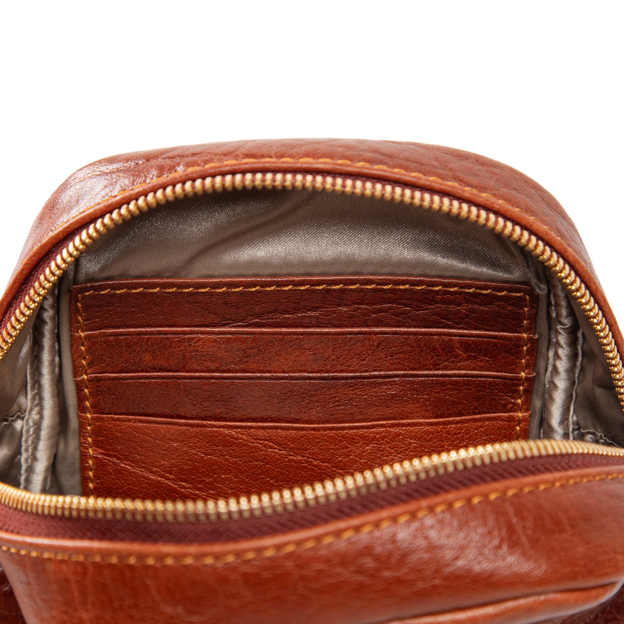 Kiara Convertible Strap Mini Backpack Crossbody Bag Cognac Brown