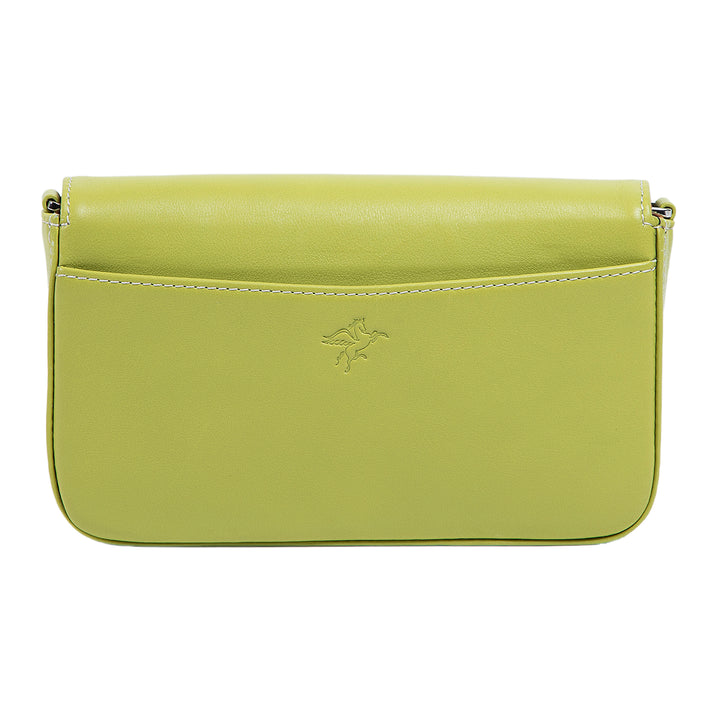 Viola | Clutch Crossbody Bag w/ Slim Wallet | Lime