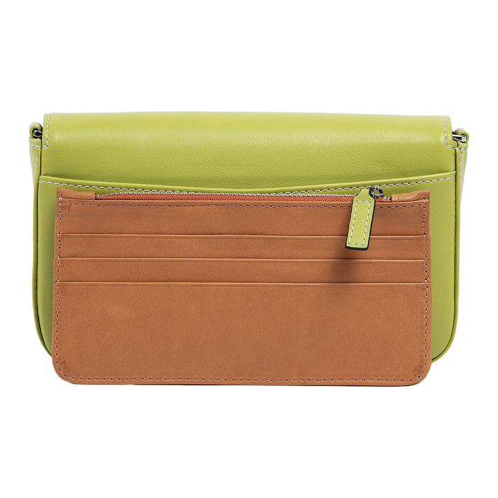 Viola | Clutch Crossbody Bag w/ Slim Wallet | Lime