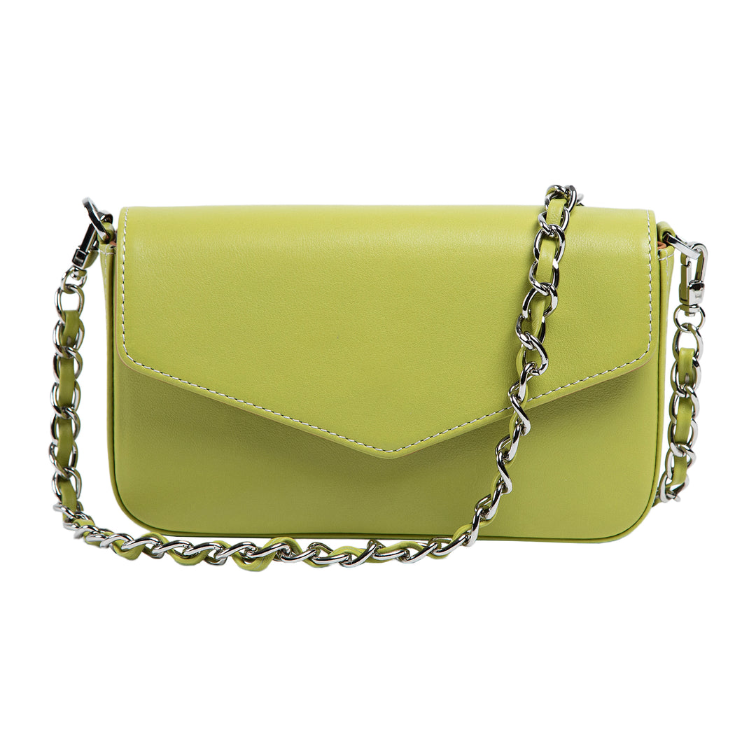 Viola | Clutch Crossbody Bag w/ Slim Wallet | Lime