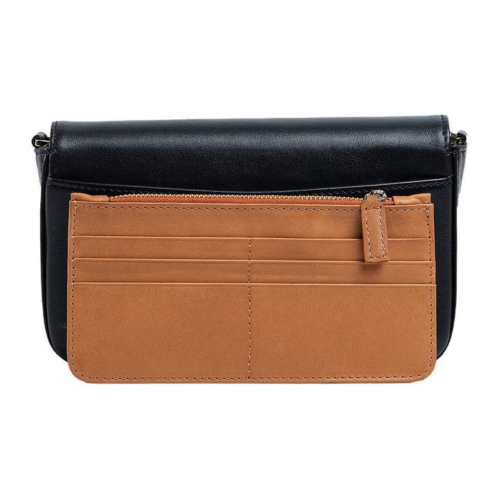 Viola | Clutch Crossbody Bag w/ Slim Wallet | Black