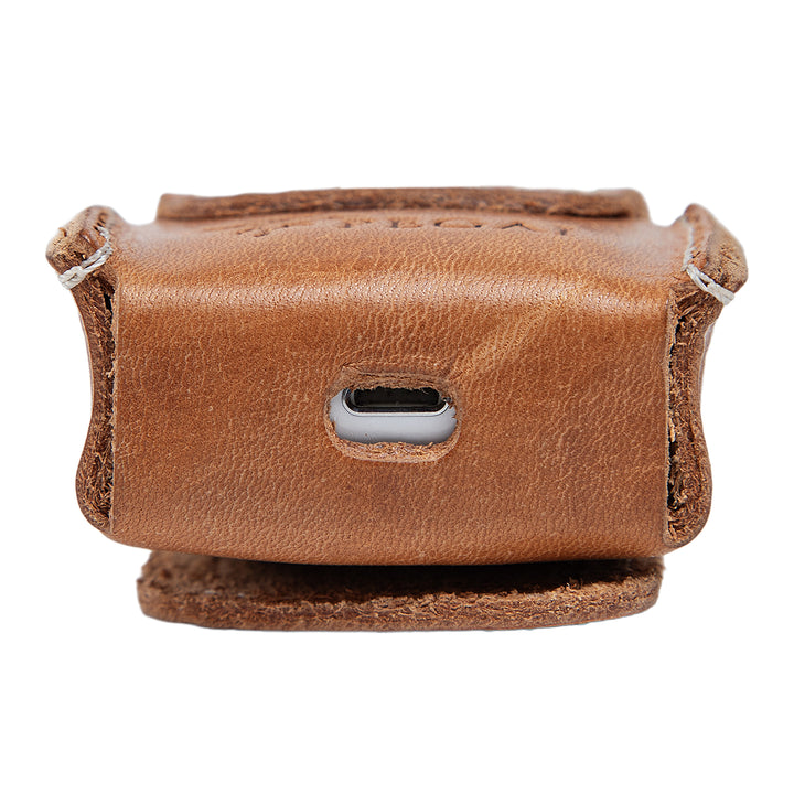 Austin | Italian Leather Airpods Case | Light Brown