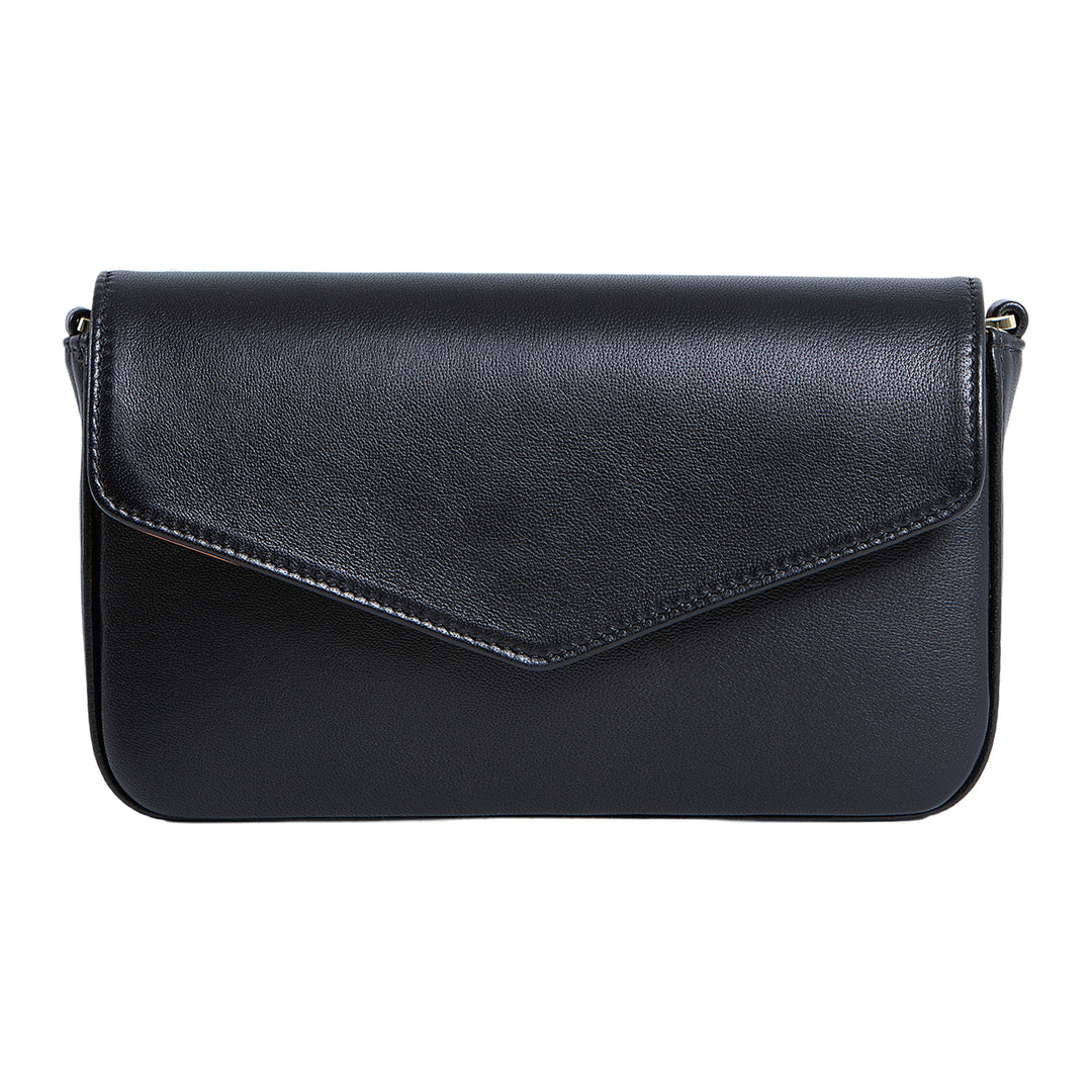 Viola | Clutch Crossbody Bag w/ Slim Wallet | Black