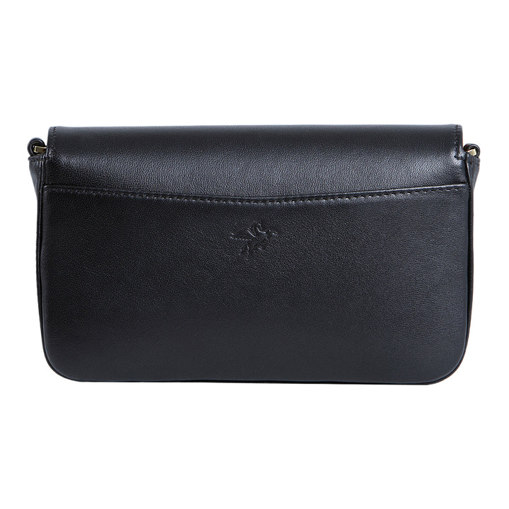 Viola | Clutch Crossbody Bag w/ Slim Wallet | Black