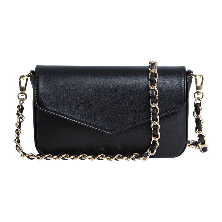 Viola | Clutch Crossbody Bag w/ Slim Wallet | Black