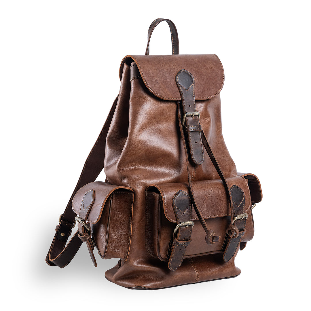 McHenry | Leather Backpack | Carenos Tobacco