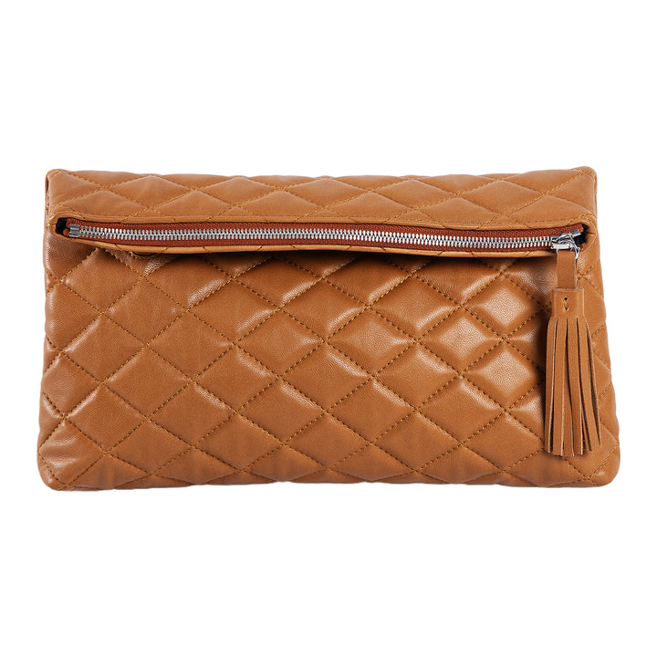 Sandy | Flap Clutch Handbag | Mustard